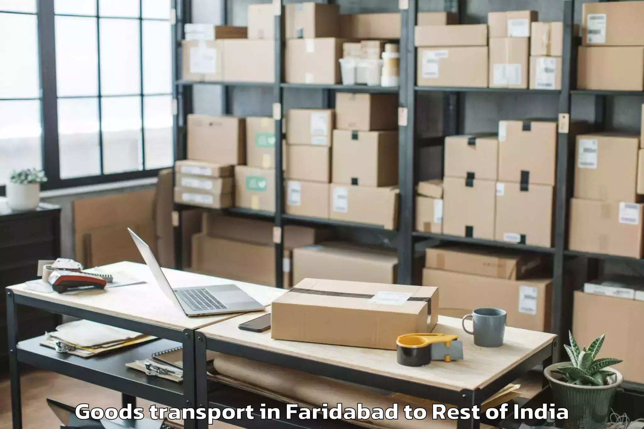 Book Faridabad to Shupiyan Goods Transport Online